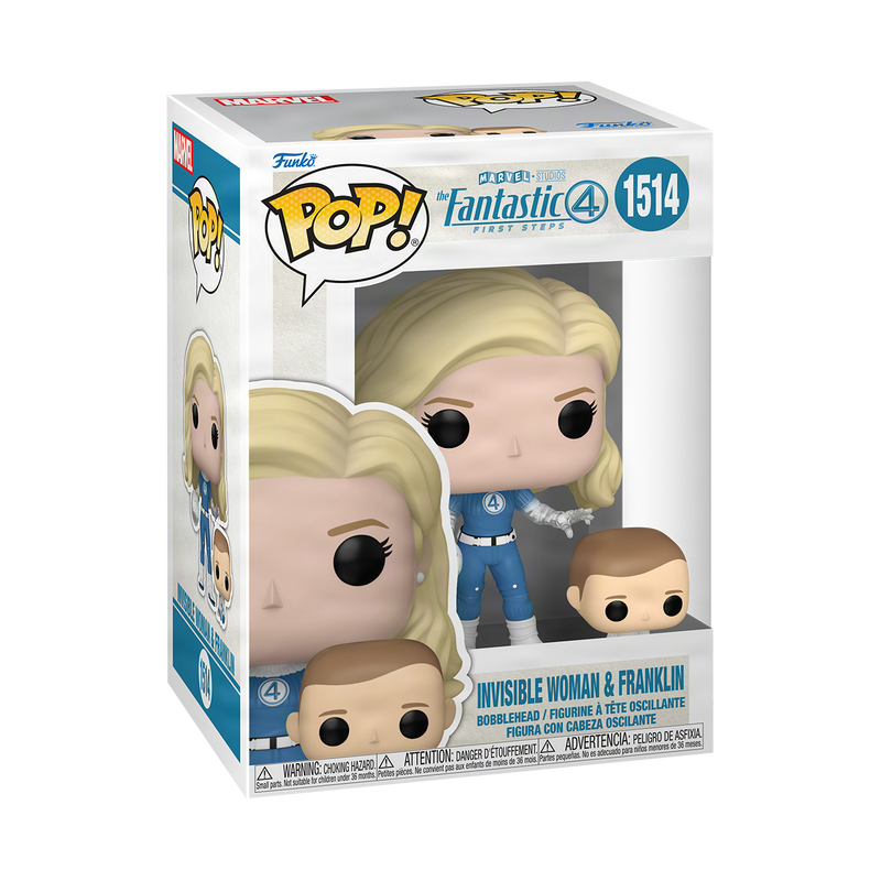 Marvel - Figurine Funko Pop! La Femme Invisible et Franklin N°1514 Boîte