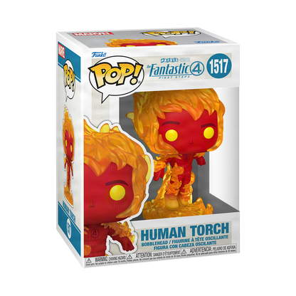 Marvel - Figurine Funko Pop! La Torche Humaine N°1517 Boîte