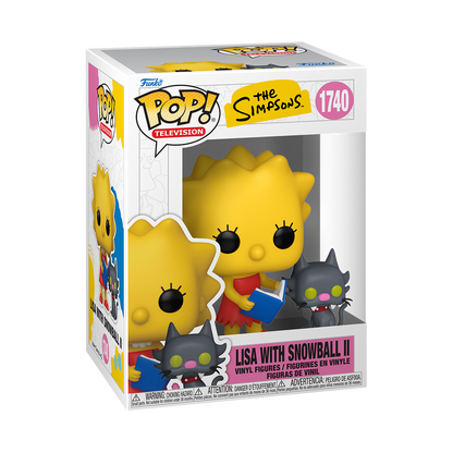 Les Simpson - Figurine Pop! Lisa avec Boule de Neige II N°1740