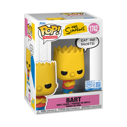 Les Simpson - Figurine Pop! Bart (Eat My Shorts!) N°1742