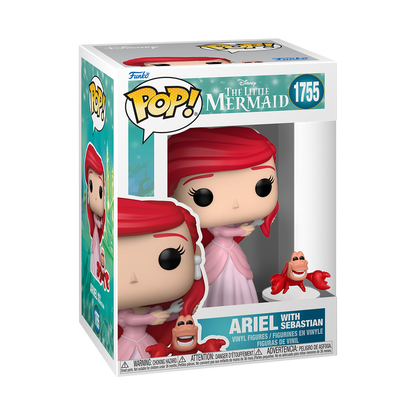 La Petite Sirène - Figurine Pop! Ariel avec Sébastien N°1755