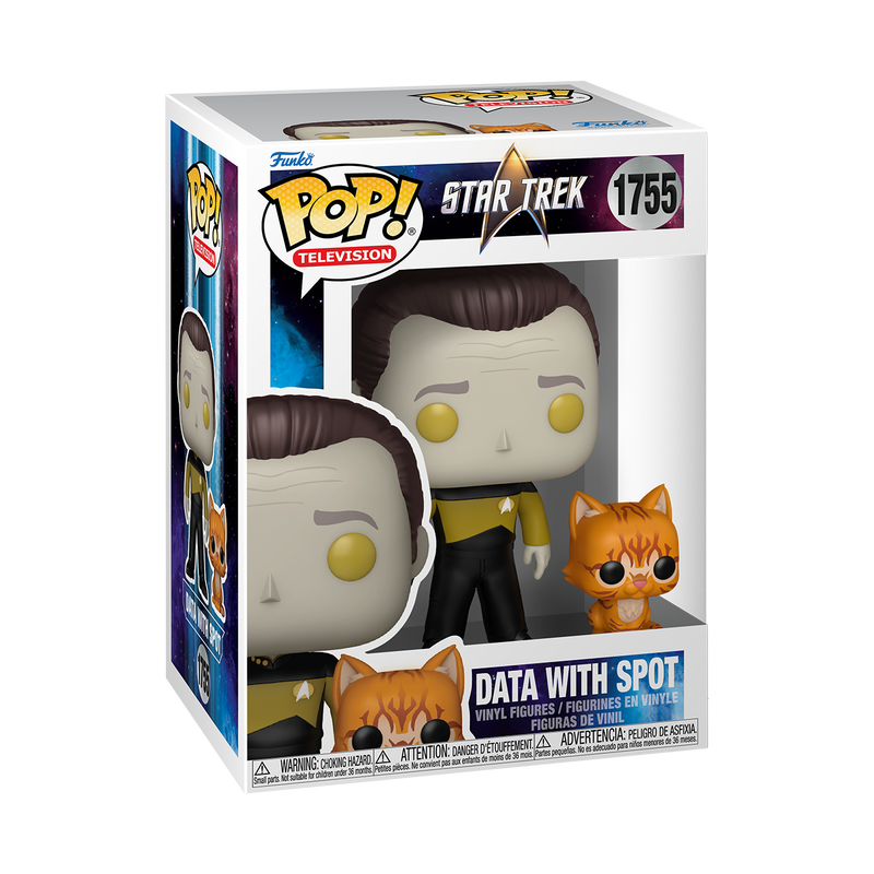 Star Trek : La Nouvelle Génération - Figurine Pop! Data avec Spot N°1755