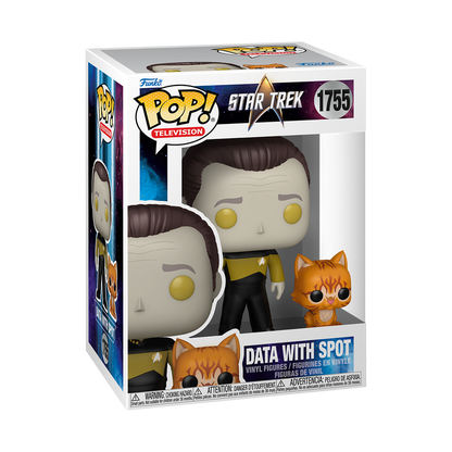Star Trek : La Nouvelle Génération - Figurine Pop! Data avec Spot N°1755