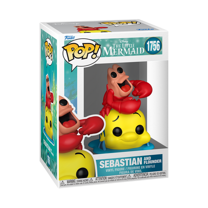 La Petite Sirène - Figurine Pop! Sébastien avec Polochon N°1756