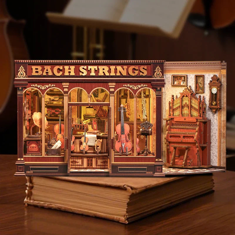 Maison Miniature Bach Strings DIY - 285 pièces et éclairage LED