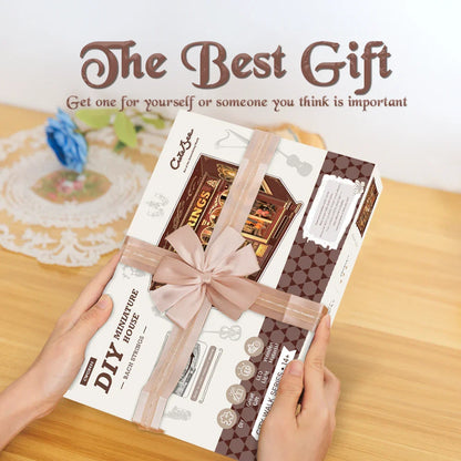 Maison Miniature Bach Strings DIY - 285 pièces et éclairage LED