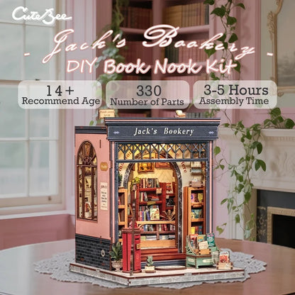 Maison Miniature La Librairie de Jack DIY - 330 pièces et éclairage LED