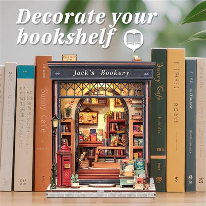 Maison Miniature La Librairie de Jack DIY - 330 pièces et éclairage LED