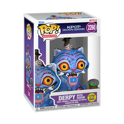 KPop Demon Hunters - Figurine Pop! Tigre avec Sussie (Glow) N°2260