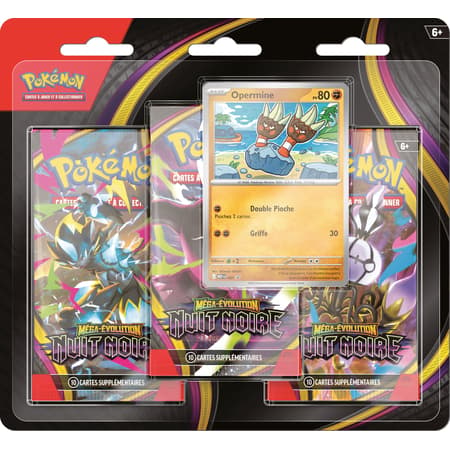 Pokémon - Blister 3 Boosters Nuit Noire ME 05 - FR