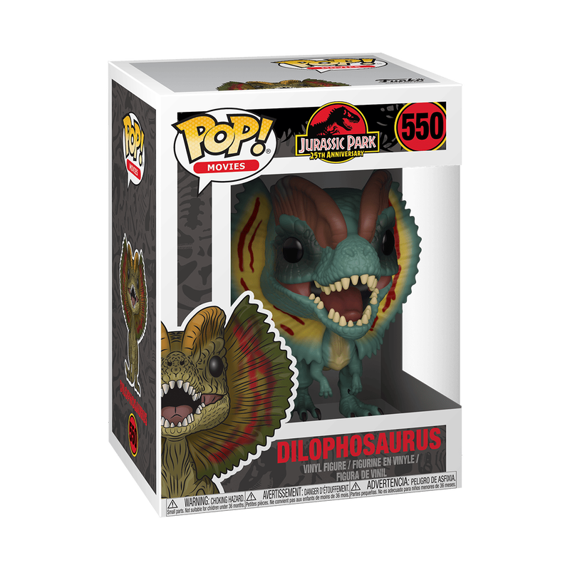 Pop! Jurassic Park Dilophosaurus N°550 Boîte