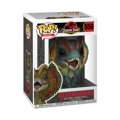 Pop! Jurassic Park Dilophosaurus N°550 Boîte