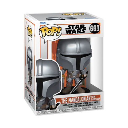 Star Wars - Pop! - The Mandalorian avec Sabre Noir