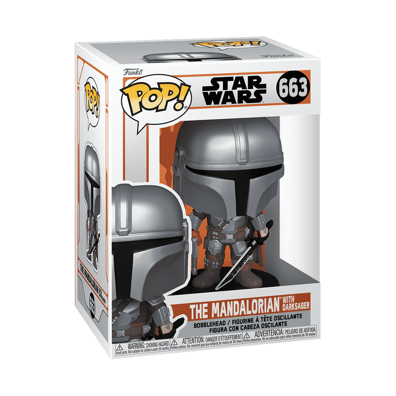 STAR WARS - POP! - THE MANDALORIAN WITH DARK SABER