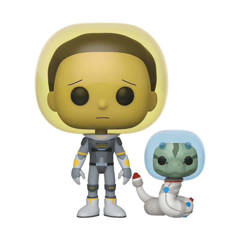 Rick & Morty - Pop! - Morty Combinaison Spatiale avec Serpent