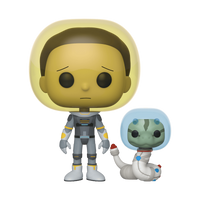 Rick & Morty - Figurine Pop! Morty Combinaison Spatiale avec Serpent N°690