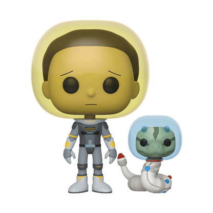 Rick & Morty - Pop! - Morty Combinaison Spatiale avec Serpent