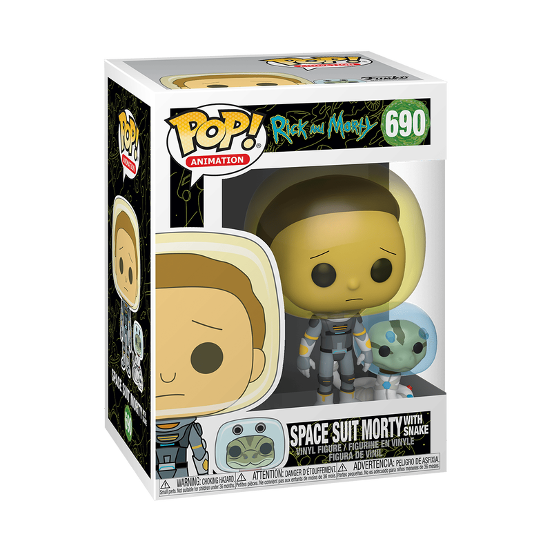 Rick & Morty - Pop! - Morty Combinaison Spatiale avec Serpent
