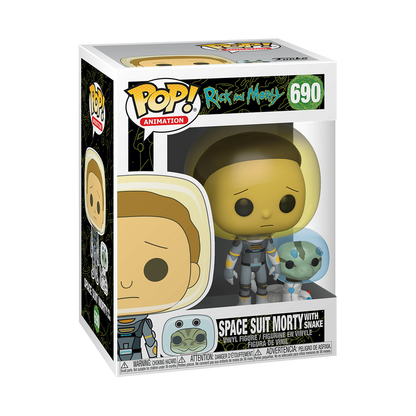 Rick & Morty - Pop! - Morty Combinaison Spatiale avec Serpent