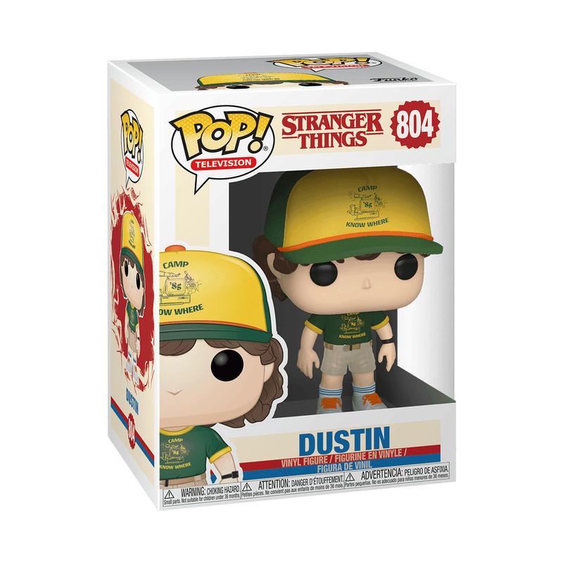 Stranger Things - Figurine Pop! Dustin (Au camp) N°804