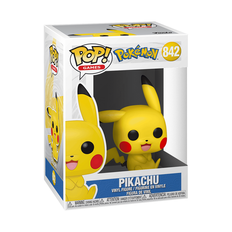 Pokémon - Figurine Pop! Pikachu (assis) N°842