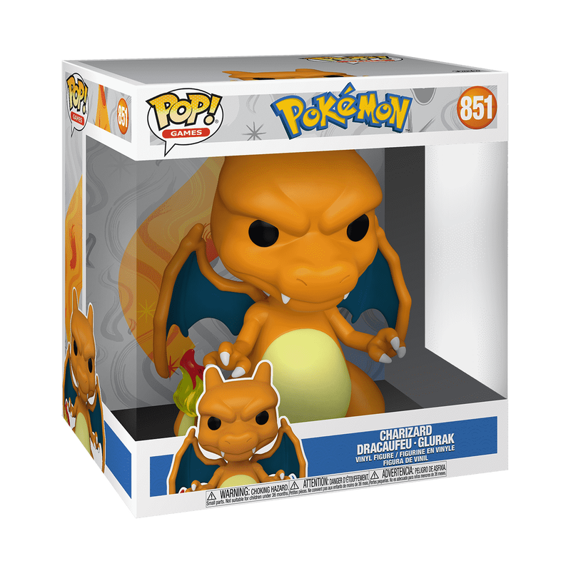 Pokémon - Figurine Pop! Jumbo Dracaufeu N°851