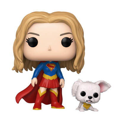 Supergirl - Figurine Pop! Supergirl avec Krypto chiot N°633 - figurine seule