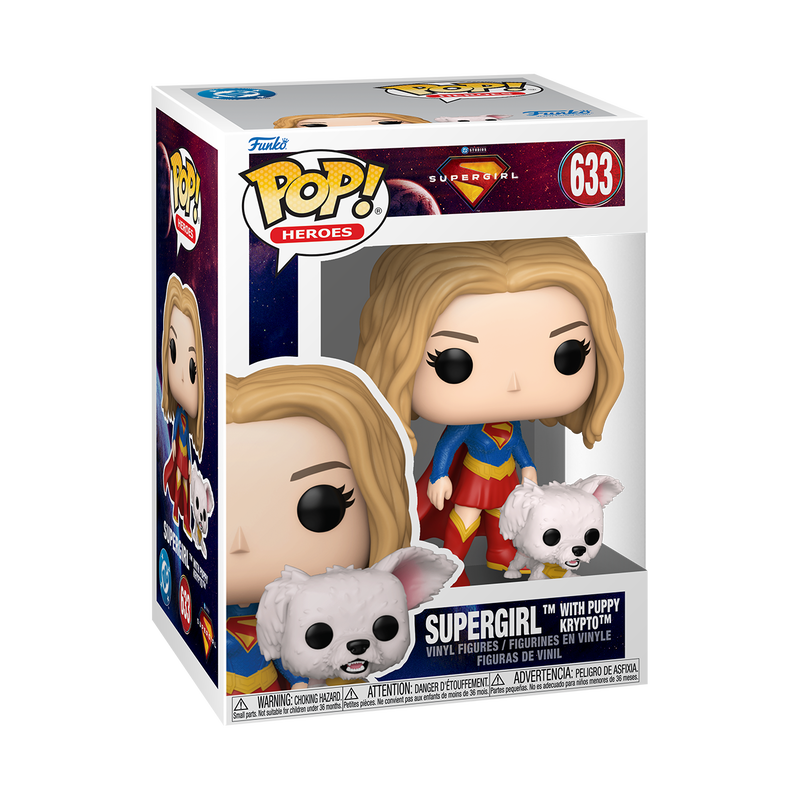 Supergirl - Figurine Pop! Supergirl avec Krypto chiot N°633 - figurine en boîte