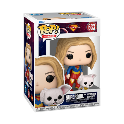 Supergirl - Figurine Pop! Supergirl avec Krypto chiot N°633 - figurine en boîte