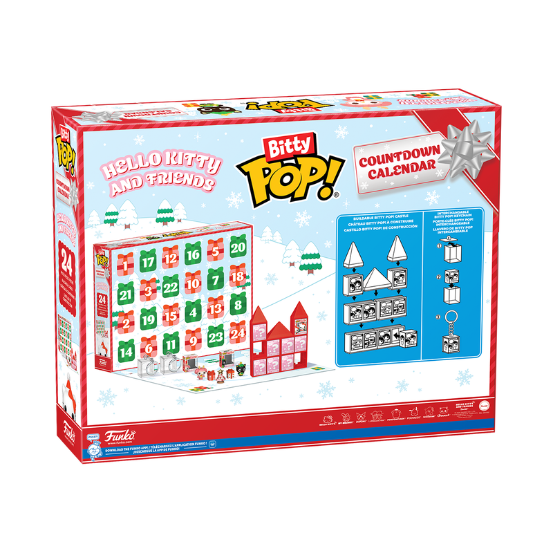 Calendrier de l'Avent Hello Kitty et ses amis Bitty Pop! 2026 – boîte