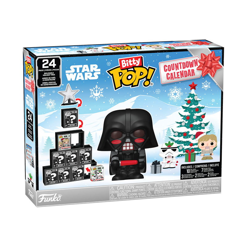 Calendrier de l'Avent Star Wars Bitty Pop! 2026 – boîte