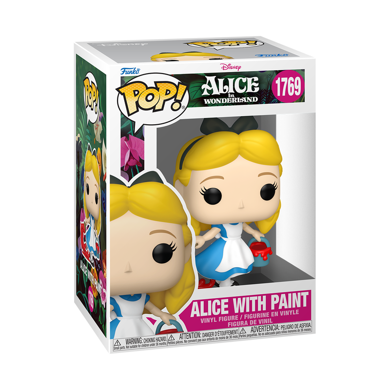 Alice au Pays des Merveilles - Figurine Pop! Alice avec peinture N°1769 - figurine en boîte