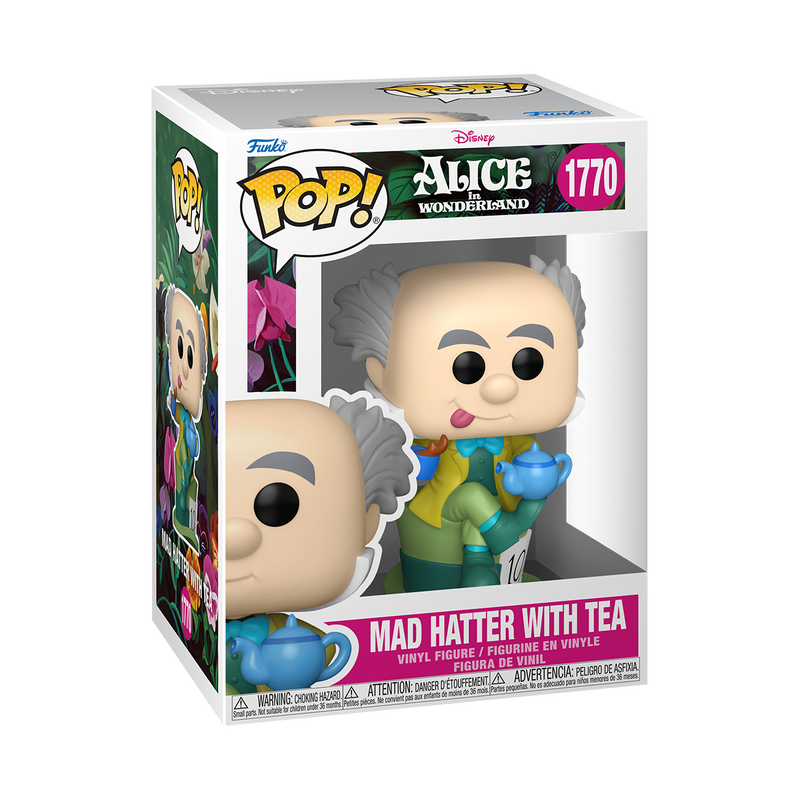 Alice au Pays des Merveilles - Figurine Pop! Chapelier Fou avec thé N°1770 - figurine en boîte