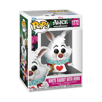 Alice au Pays des Merveilles - Figurine Pop! Lapin Blanc avec trompette N°1772 - figurine en boîte