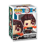 Demon Slayer - Figurine Pop! Tanjiro Kamado (Souffle de Feu) N°2501 - figurine en boîte