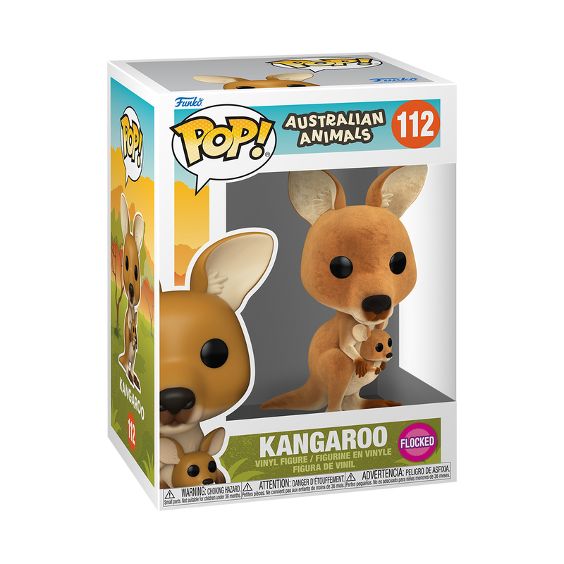 Animaux Australiens - Figurine Pop! Kangourou (Floqué) N°112 - figurine en boîte