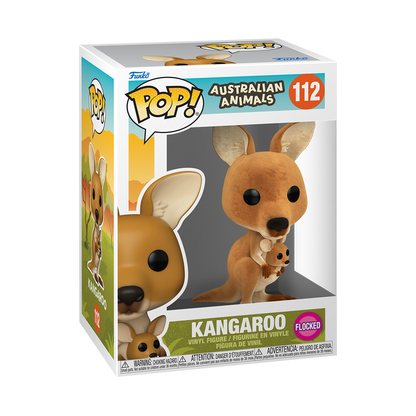 Animaux Australiens - Figurine Pop! Kangourou (Floqué) N°112 - figurine en boîte