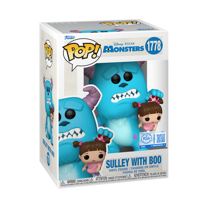 Monstres et Cie - Figurine Pop! Sulley avec Boo N°1778 (Exclusivité) - figurine dans sa boîte