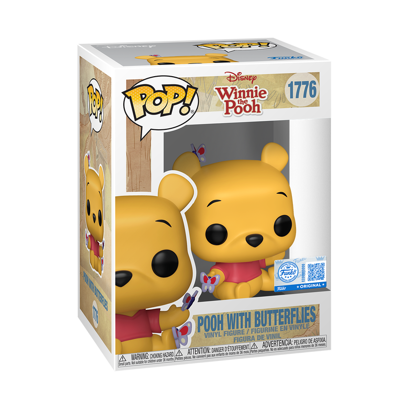 Winnie l’Ourson - Figurine Pop! Winnie avec papillons N°1776 - en boîte