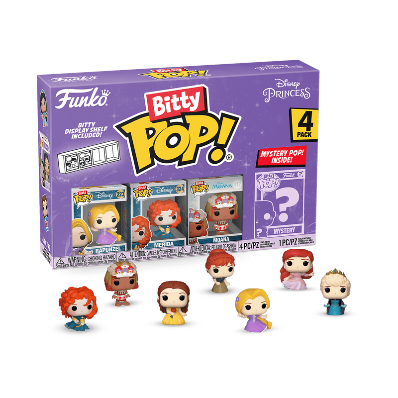 Bitty Pop! Disney Princesses - Raiponce - Mérida - Vaiana