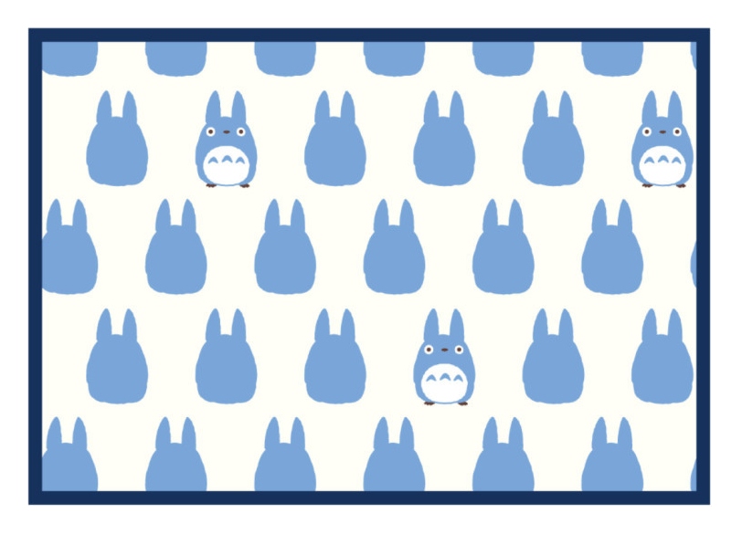 Mon Voisin Totoro - Plaid Silhouette Totoro Bleu 70 x 100 cm — produit seul