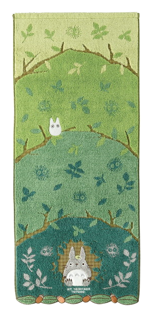 Mon Voisin Totoro - Serviette de Bain Tunnel de Forêt 60 x 120 cm — produit seul