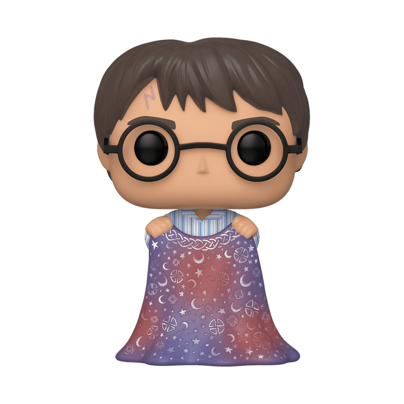 Harry Potter - Figurine Pop! Harry avec Cape d’Invisibilité N°112 — figurine seule, fond transparent