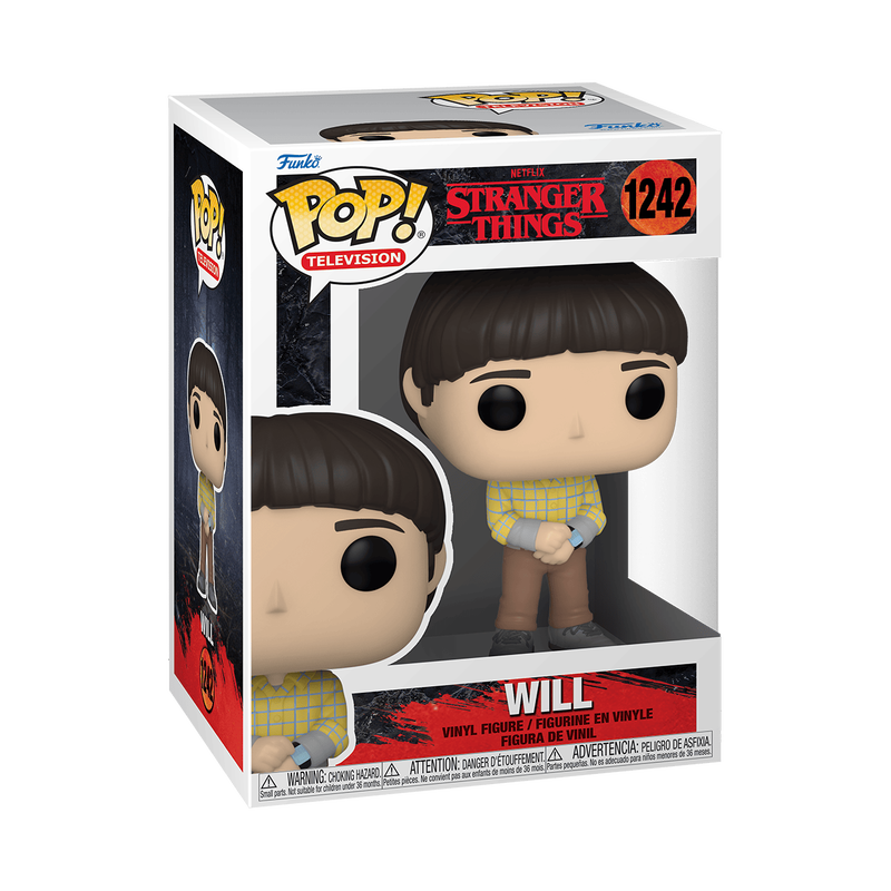 Stranger Things - Figurine Pop! Will Byers N°1242 — boîte seule, fond transparent