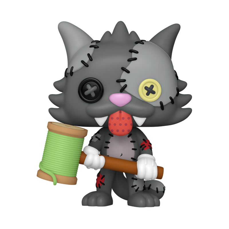Les Simpson - Figurine Pop! Scratchy Patchwork N°1946 — figurine seule, fond transparent