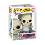 Les Simpson - Figurine Pop! Homer Squelette N°1948 — boîte seule, fond transparent