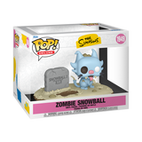 Les Simpson - Figurine Pop! Deluxe Boule de Neige Zombie N°1949 — boîte seule, fond transparent
