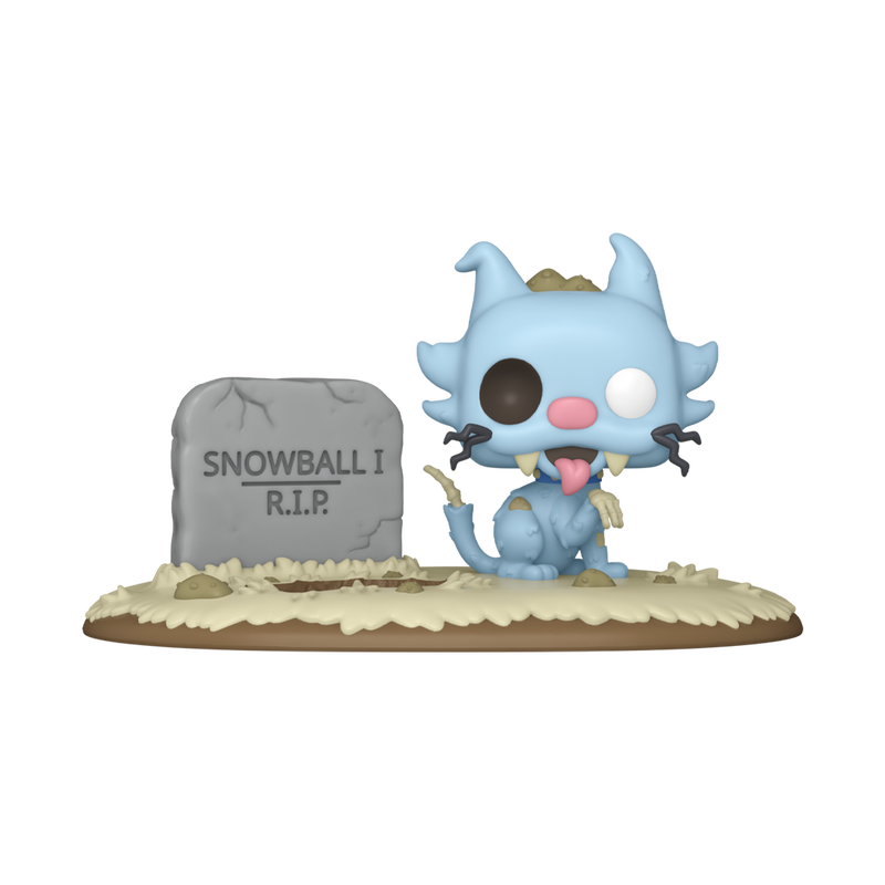 Les Simpson - Figurine Pop! Deluxe Boule de Neige Zombie N°1949 — figurine seule, fond transparent