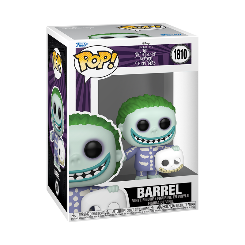 L’Étrange Noël de Monsieur Jack - Figurine Pop! Gram (Barrel) N°1810 — boîte seule, fond transparent