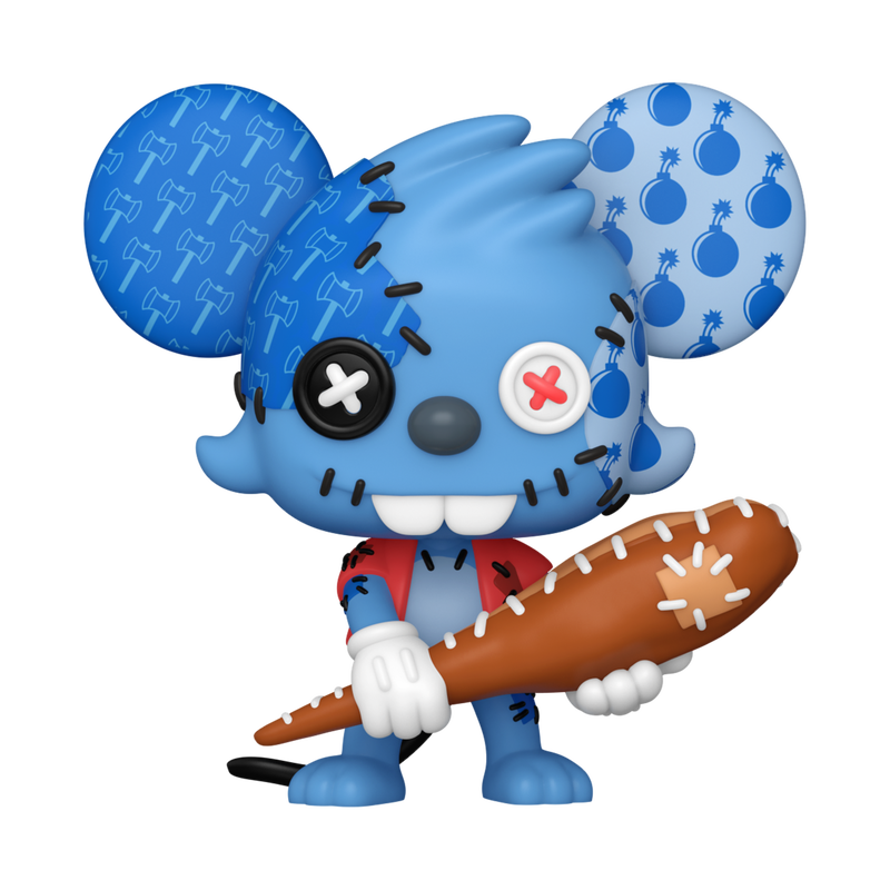 Les Simpson - Figurine Pop! Itchy Patchwork N°1945 — figurine seule, fond transparent